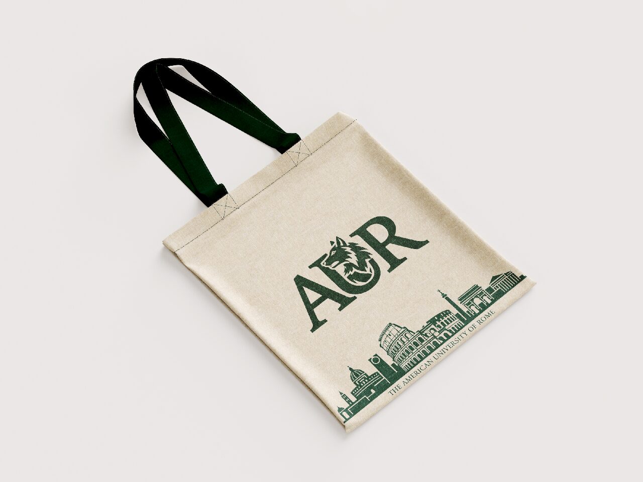 Green & White Tote Bag